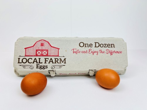 Printed egg cartons - egg,