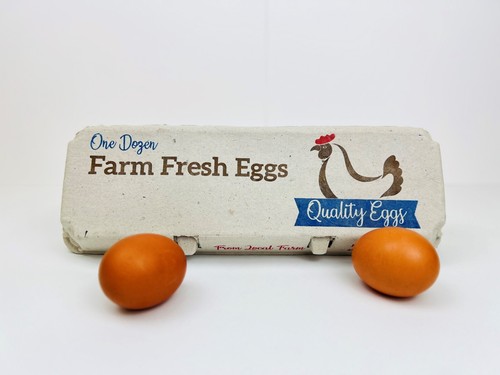 Printed egg carton - (chicken),