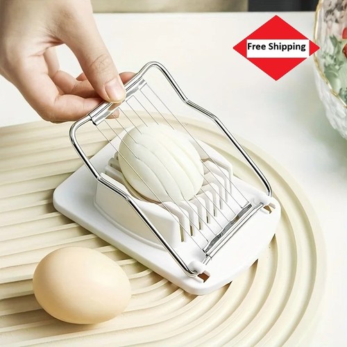 Stainless steel egg cutter - steel,