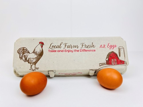 Printed egg carton - printed,